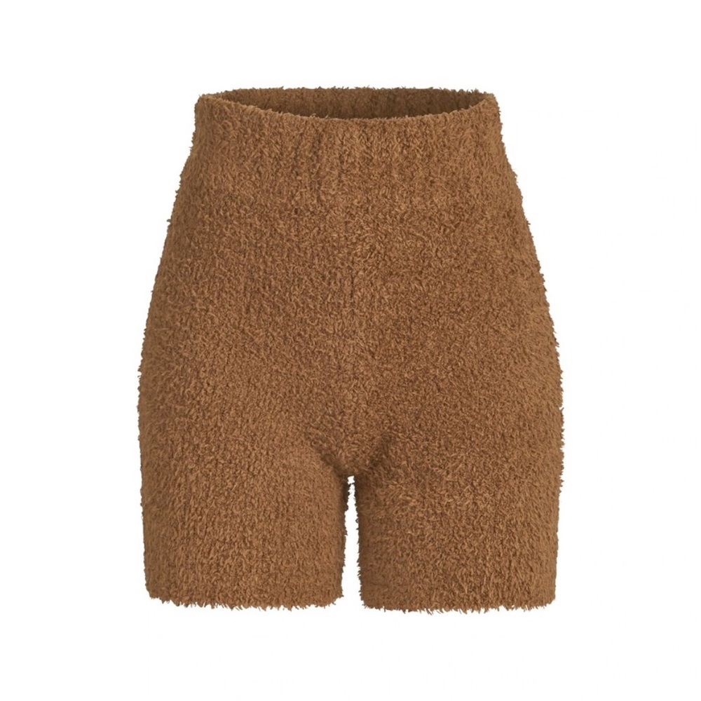 SKIMS Cozy Collection: Cozy Knit Short in Camel